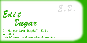 edit dugar business card